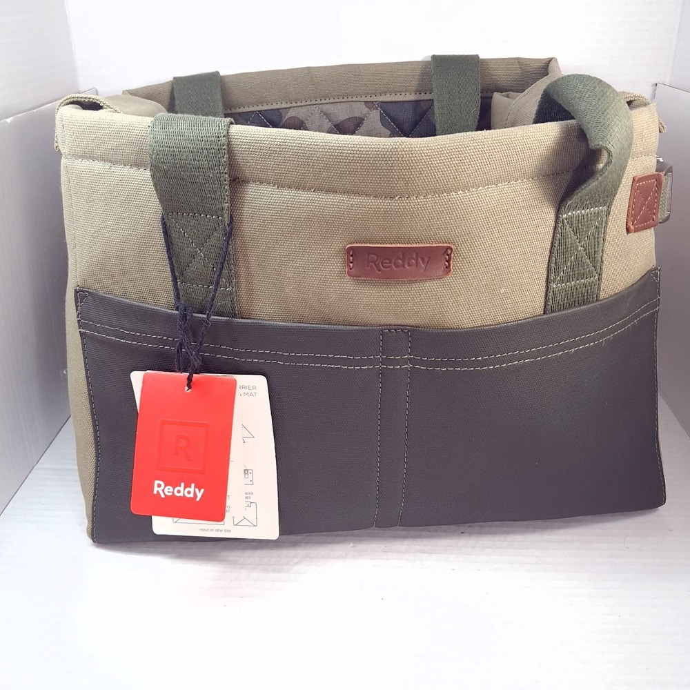 NEW Reddy Pet Carrier Tote Bag Pets Dog Cat Camo Canvas camouflage mat green